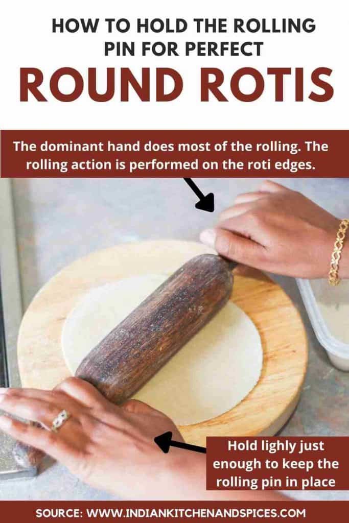 How to make round roti - Rolling Technique