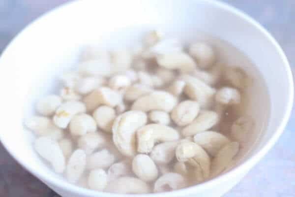 Soak and Grind Cashews to make paste