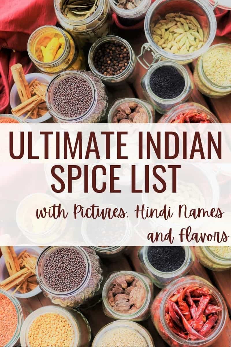 Ultimate Indian Spices List With Picture Hindi Names Flavors 