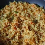 Tomato rice in a pan
